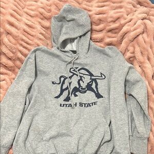 Utah State Gray Hoodie Sweater